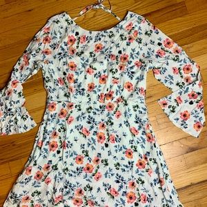 LOFT Floral Swing Dress NWT
